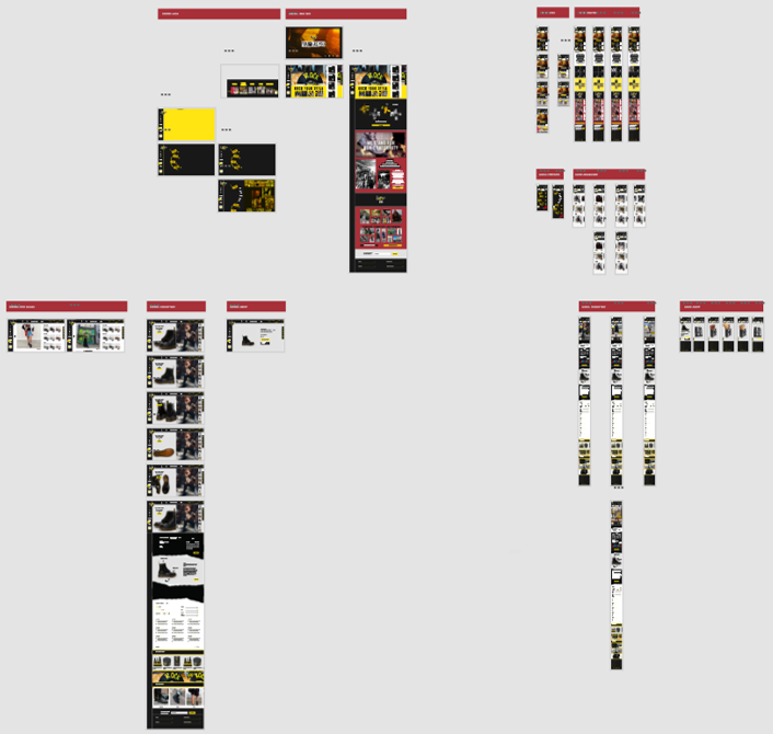 maquette refonte site Dr Martens